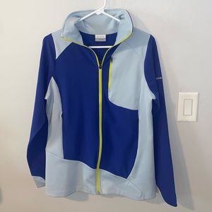 Columbia Jacket Women’s Large Color Block Training Lightweight Omni-Shield